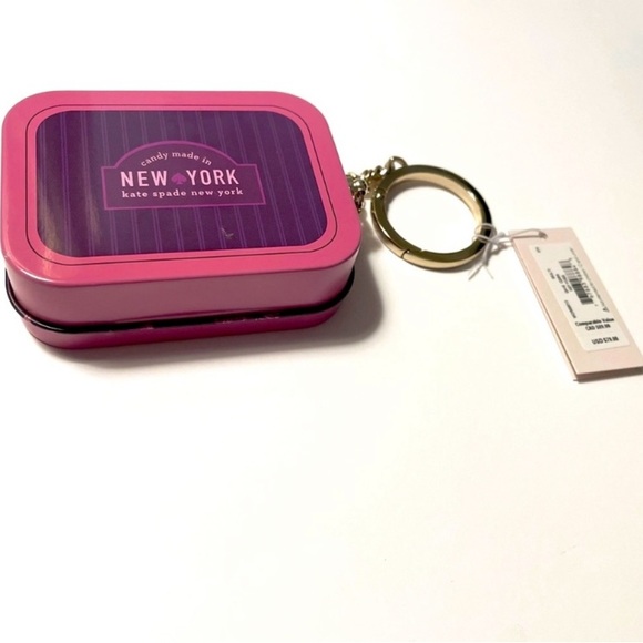 Kate Spade Candy Tin Bag/key fob - Picture 2 of 9